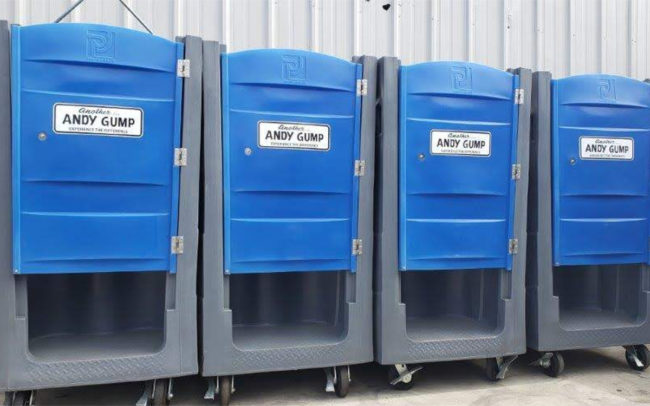 High Rise Single Porta Potty Exterior